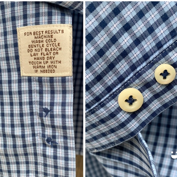 Peter Millar Plaid Long Sleeve Button Down. - Picture 7 of 8